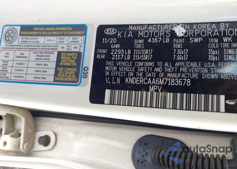 2021 Kia Seltos Ex from USA, damaged, VIN KNDERCAA6M7183678